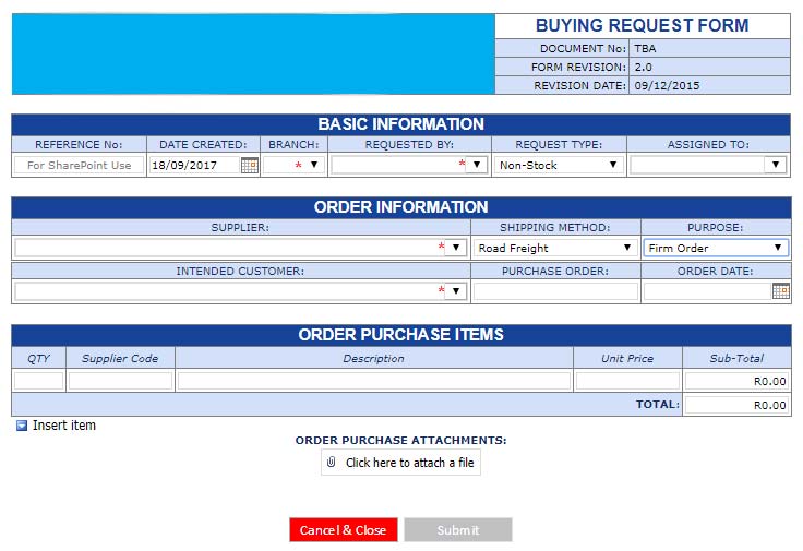 Manufacturing Software 4 manufacturing forms for sharepoint